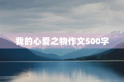 我的心爱之物作文500字