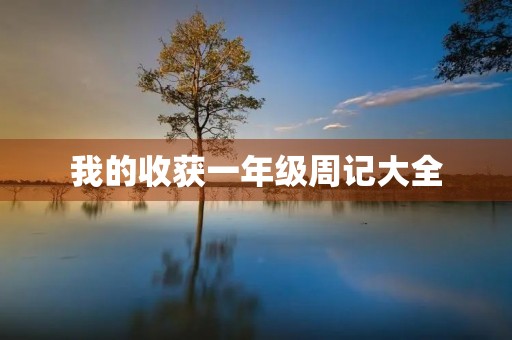 我的收获一年级周记大全