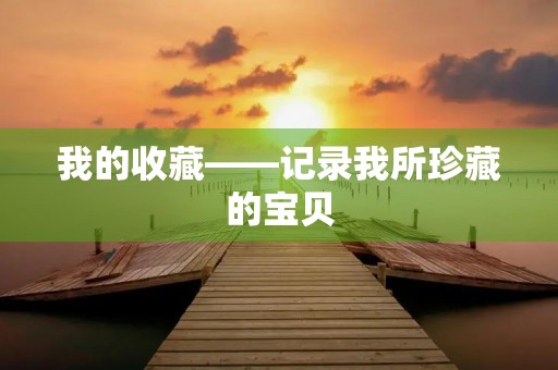 我的收藏——记录我所珍藏的宝贝 我的收藏——记录我所珍藏的宝贝