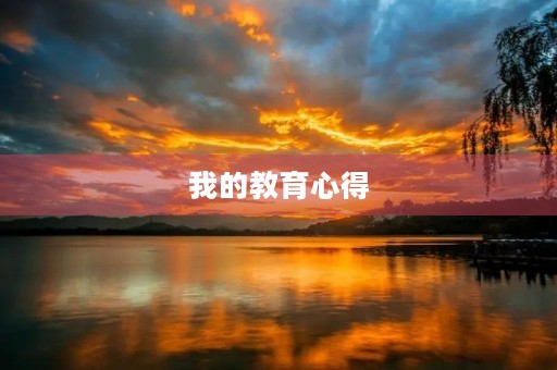 我的教育心得 我的教育心得