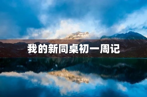 我的新同桌初一周记