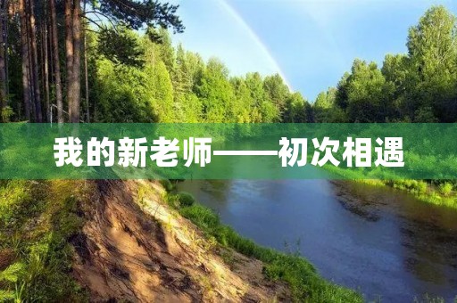 我的新老师——初次相遇