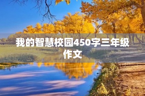我的智慧校园450字三年级作文