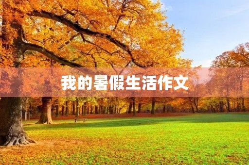 我的暑假生活作文