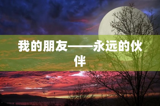 我的朋友——永远的伙伴 我的朋友——永远的伙伴