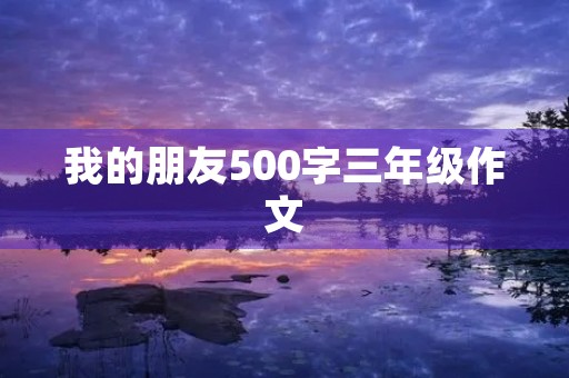 我的朋友500字三年级作文
