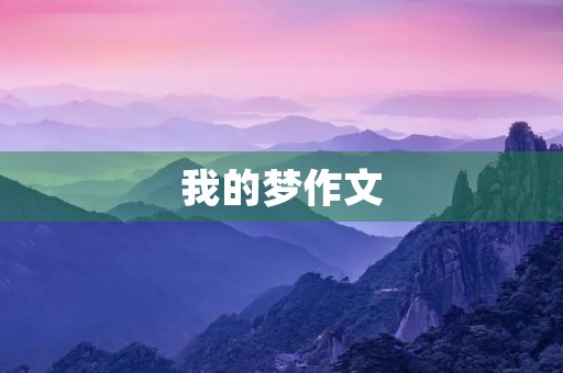我的梦作文