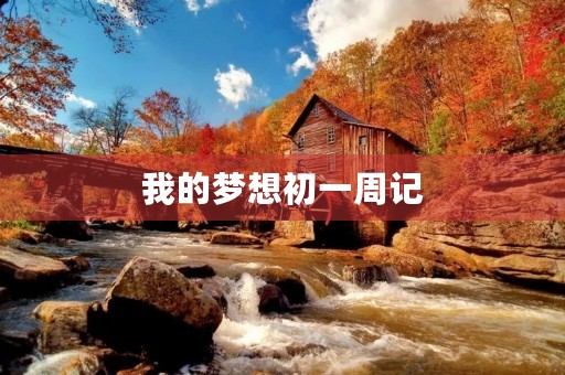 我的梦想初一周记
