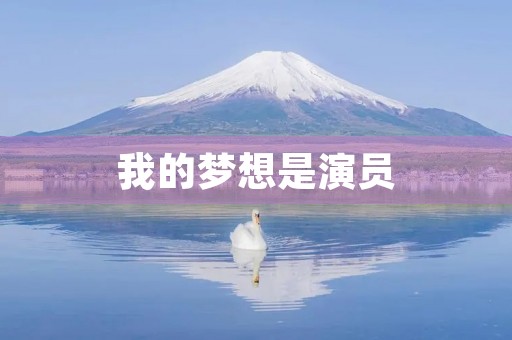 我的梦想是演员 我的梦想是演员
