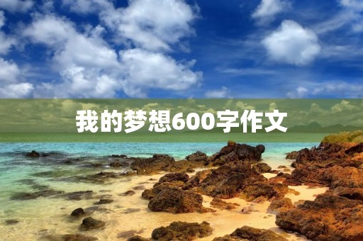 我的梦想600字作文