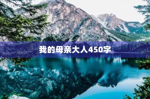我的母亲大人450字