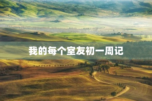 我的每个室友初一周记