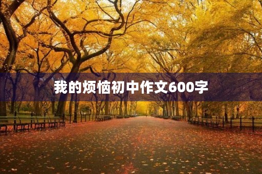我的烦恼初中作文600字 我的烦恼初中作文600字
