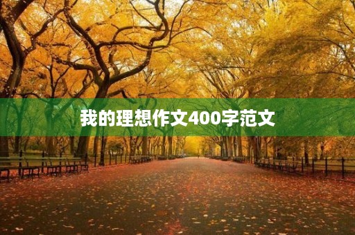 我的理想作文400字范文