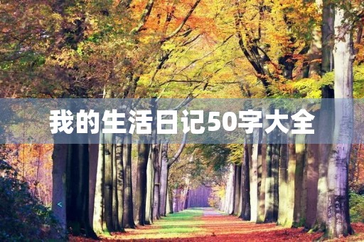 我的生活日记50字大全