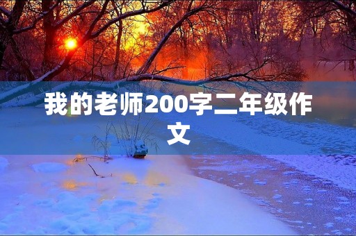 我的老师200字二年级作文