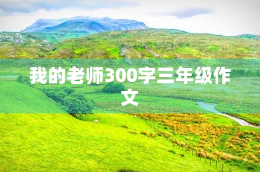 我的老师300字三年级作文