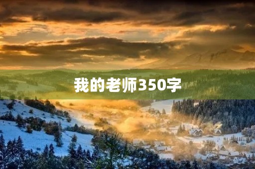 我的老师350字