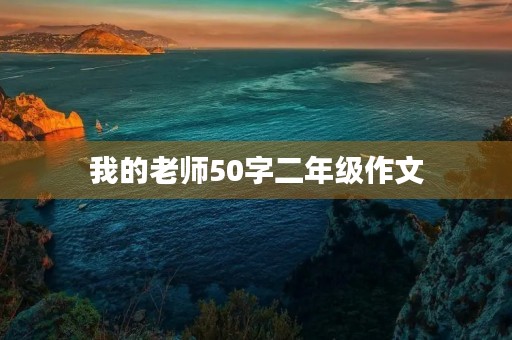 我的老师50字二年级作文