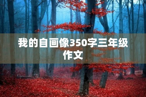 我的自画像350字三年级作文 我的自画像350字三年级作文