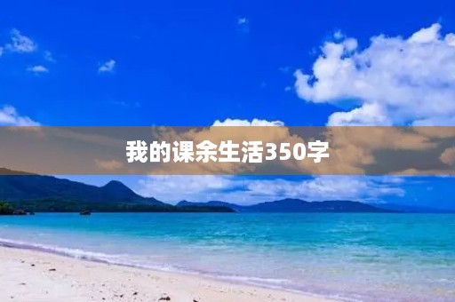 我的课余生活350字