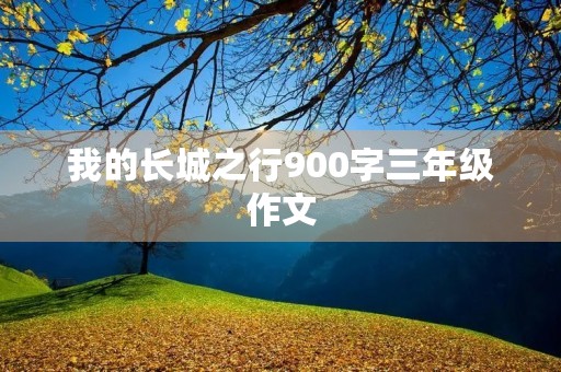 我的长城之行900字三年级作文 我的长城之行900字三年级作文