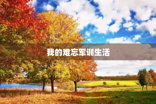我的难忘军训生活 我的难忘军训生活