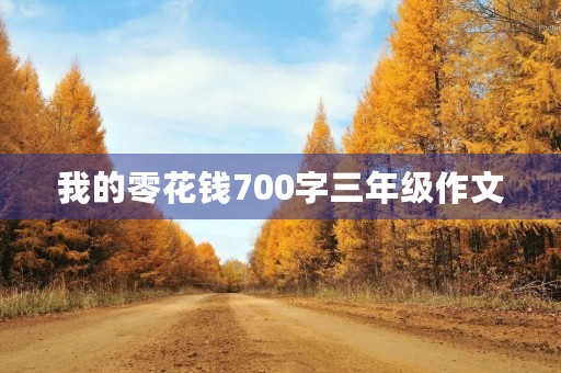 我的零花钱700字三年级作文 我的零花钱700字三年级作文