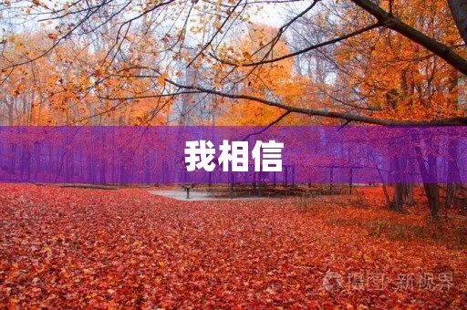 我相信，未来一定会更好