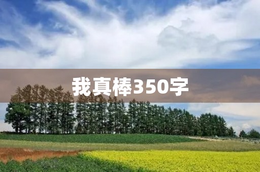 我真棒350字