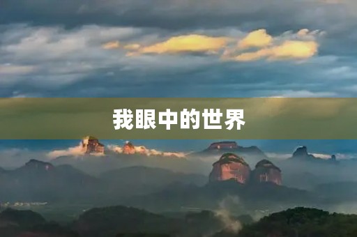 我眼中的世界 我眼中的世界