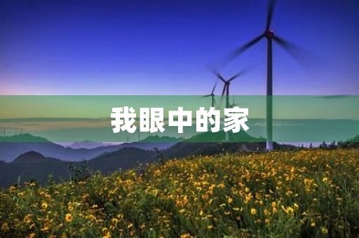 我眼中的家 我眼中的家