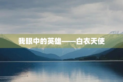 我眼中的英雄——白衣天使