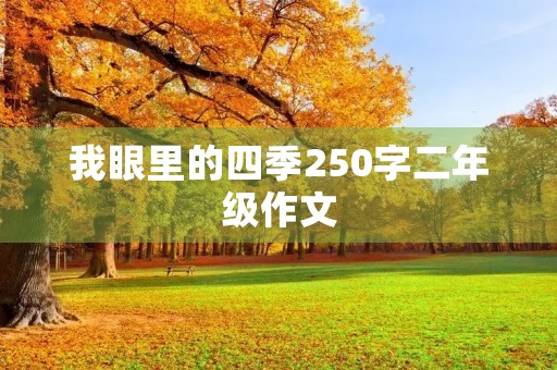 我眼里的四季250字二年级作文