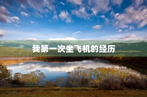 我第一次坐飞机的经历