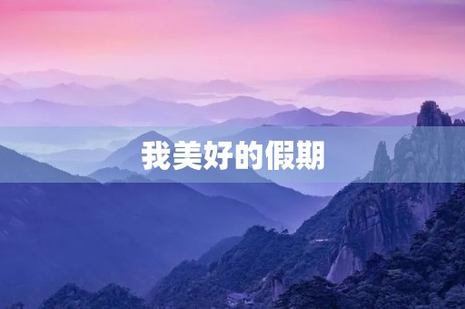 我美好的假期