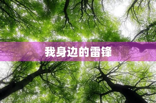 我身边的雷锋