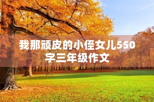我那顽皮的小侄女儿550字三年级作文