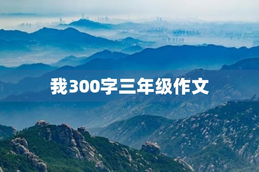 我300字三年级作文 我300字三年级作文