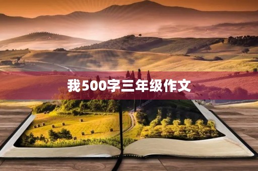 我500字三年级作文 我500字三年级作文