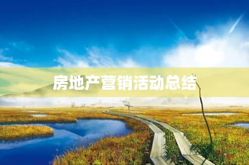 房地产营销活动总结