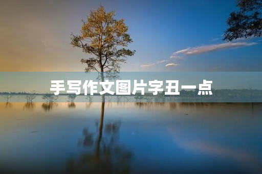 手写作文图片字丑一点
