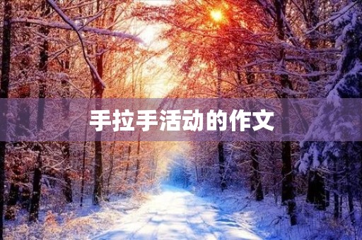 手拉手活动的作文