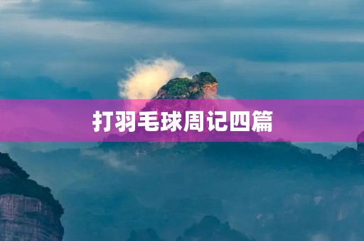 打羽毛球周记四篇