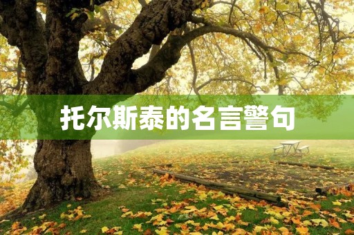 托尔斯泰的名言警句(托尔斯泰的名言警句有哪些) 托尔斯泰的名言警句(托尔斯泰的名言警句有哪些)