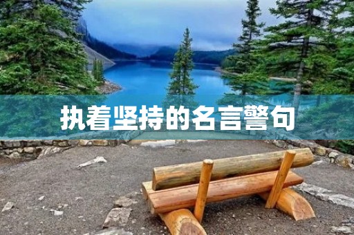 执着坚持的名言警句，执着坚持的名言警句摘抄