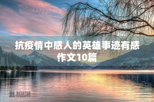 抗疫情中感人的英雄事迹有感作文10篇 抗疫情中感人的英雄事迹有感作文10篇