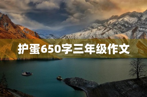 护蛋650字三年级作文 护蛋650字三年级作文