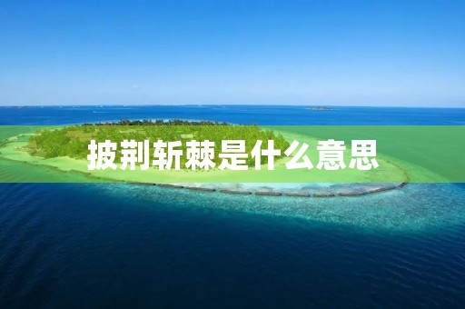 披荆斩棘是什么意思 披荆斩棘是什么意思