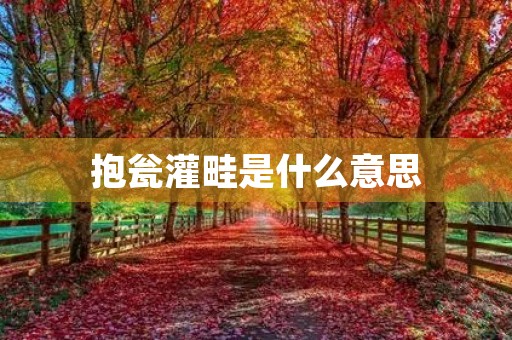 抱瓮灌畦是什么意思 抱瓮灌畦是什么意思